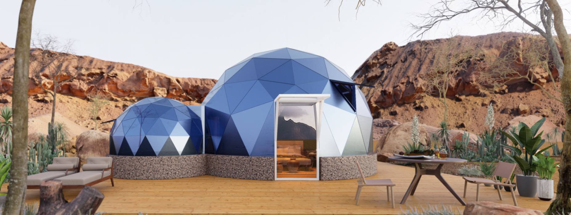 港口区球形智能光伏玻璃星空房